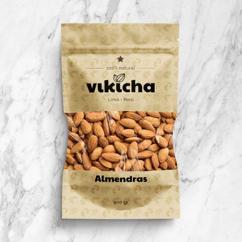 pouch almond packaging design