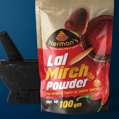 pouch spices packaging design