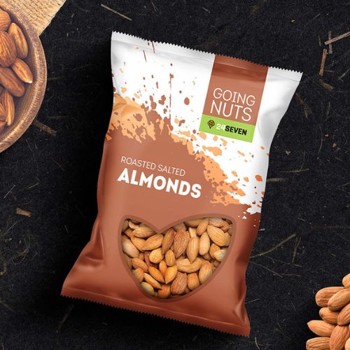 almonds pouch packaging design