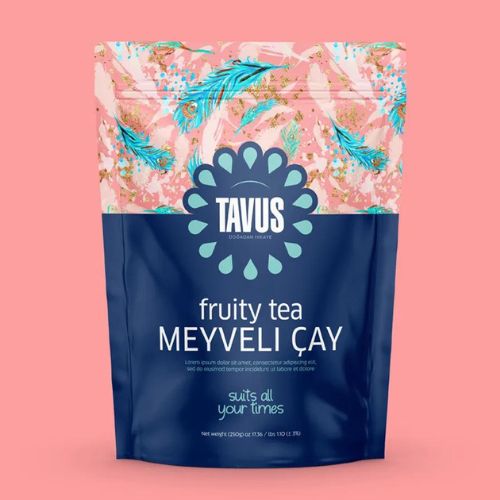 fruity tea packaging design