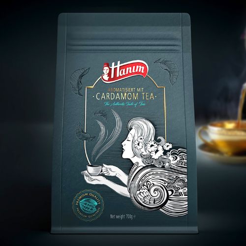 cardamom tea packaging design 