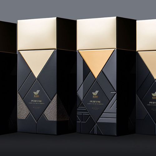 perfume gift box packaging design