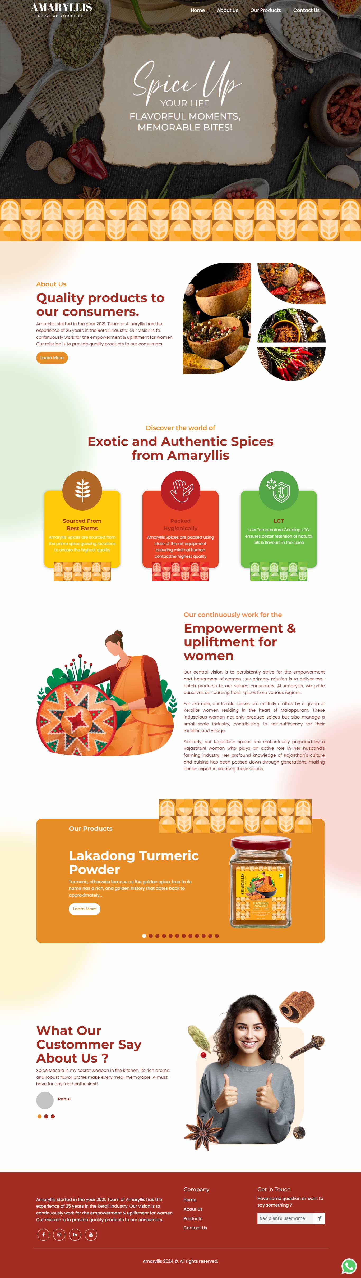 amaryllis-website-development