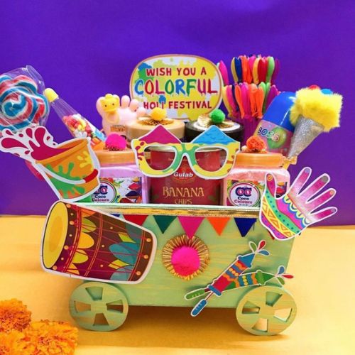 holi basket design