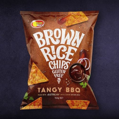 brown rice chips packaging design