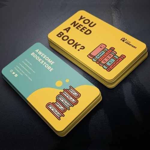 Bold font business card