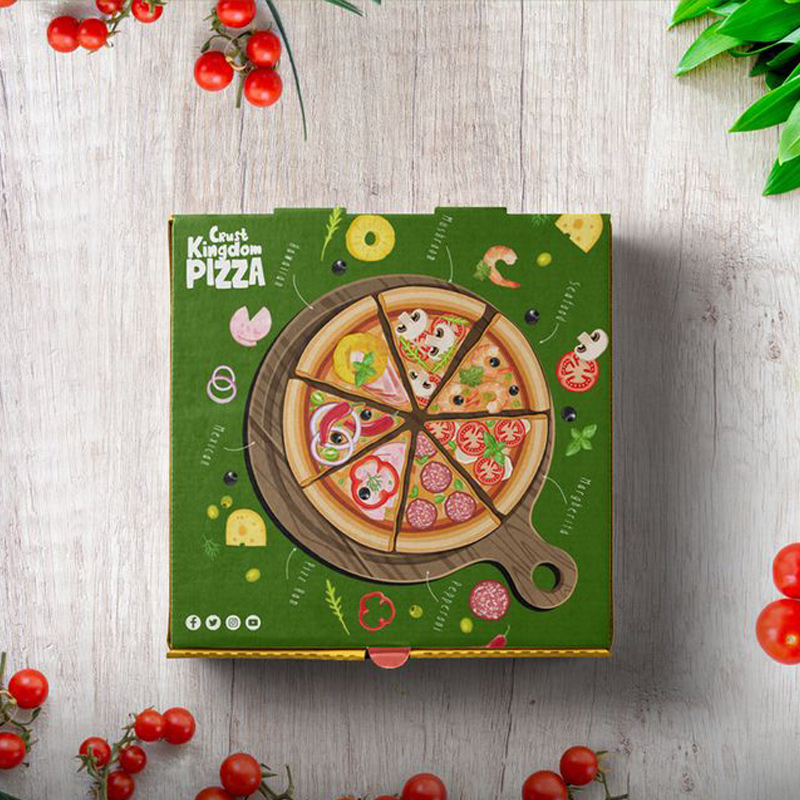Professional pizza box packaging design by Expand Buzz