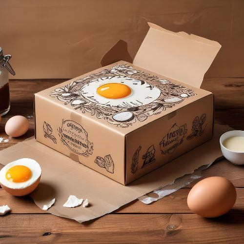 Illustrated cake boxes design