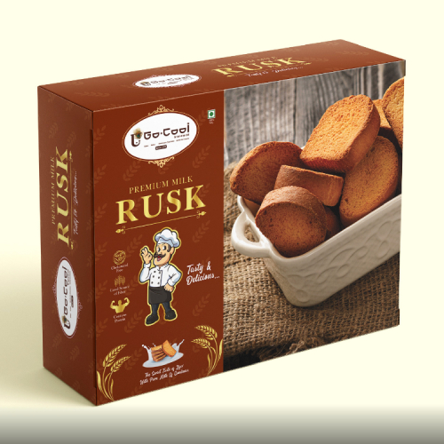 rusk box packaging design