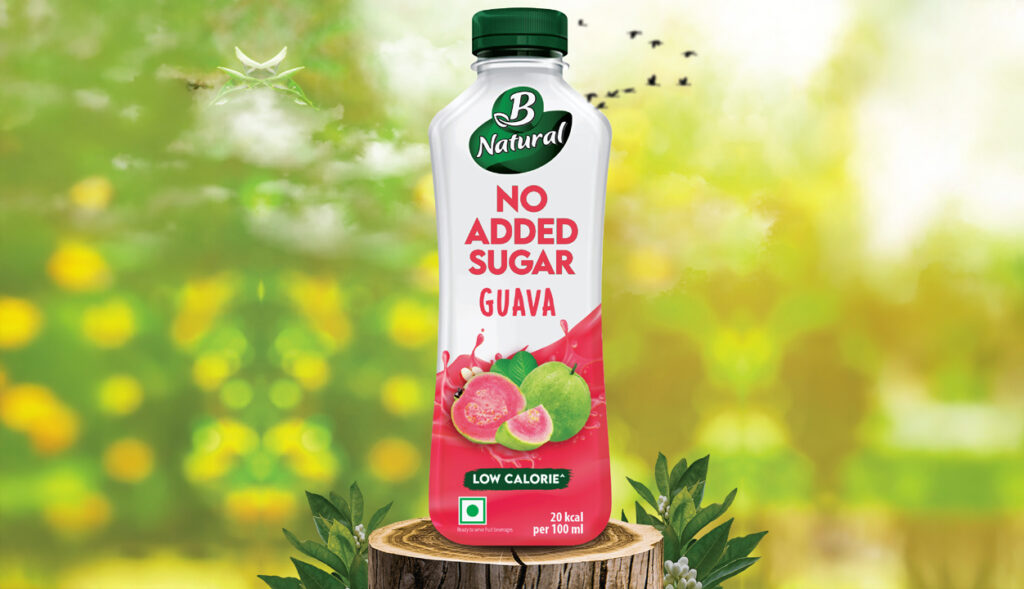 b naturals juice packaging design
