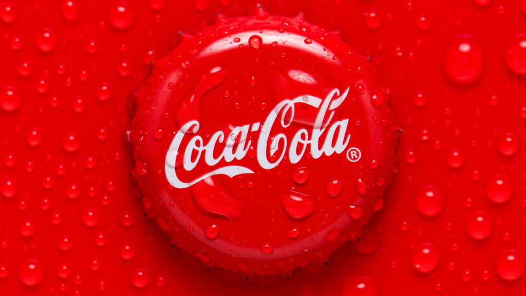 coca cola branding colors