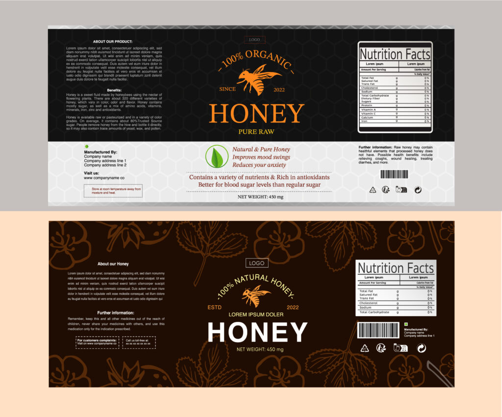 Honey-label-important-elements