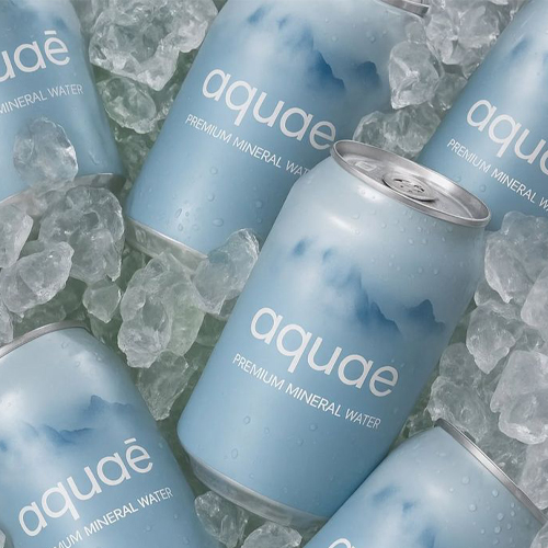 Creative mineral water branding featuring locally inspired illustrations
