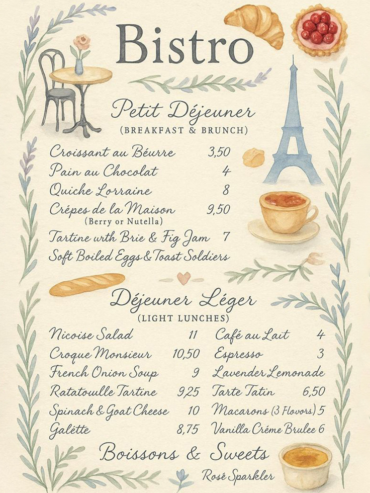 Bakeries-Menu-Design