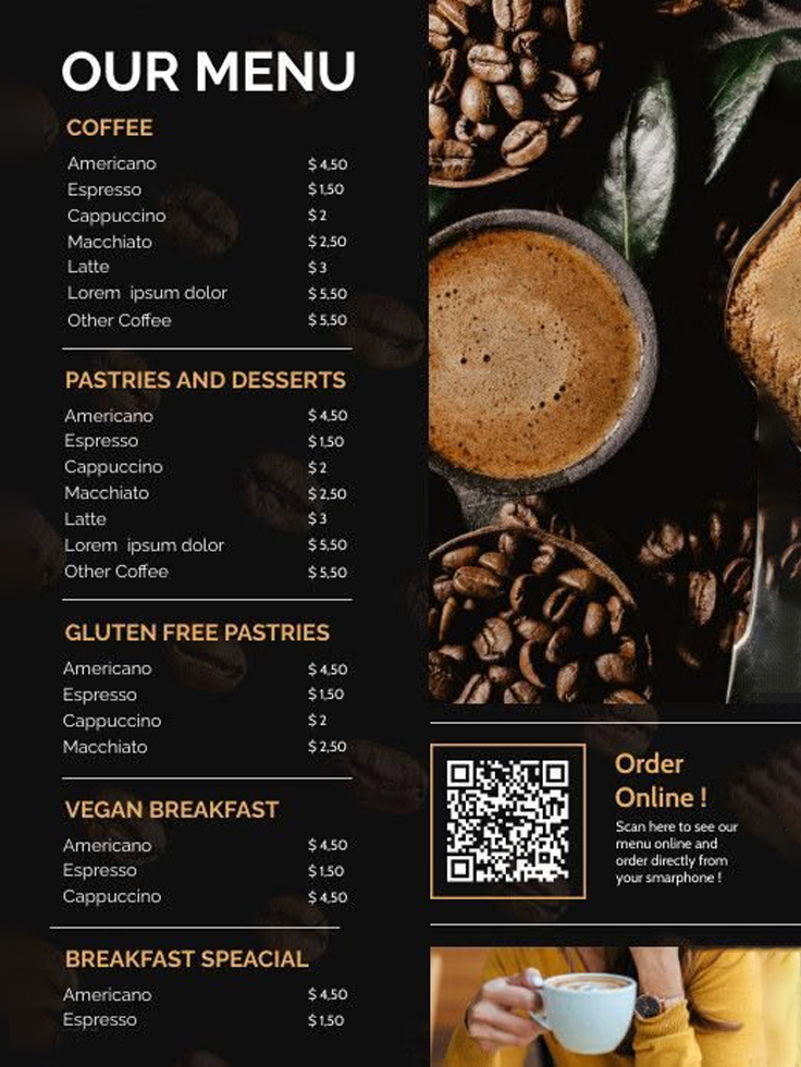 Cafés-Menu-Card-Design