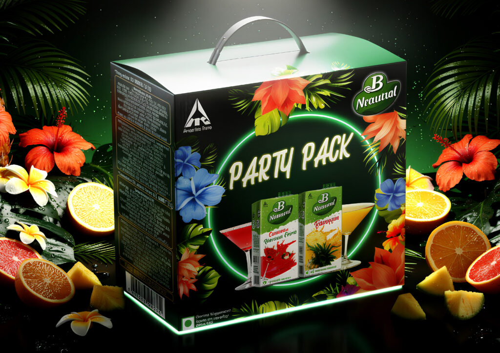 Custom drink packaging created by a packaging and design agency
