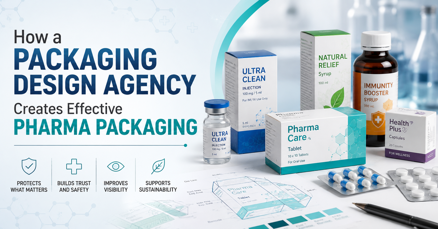 How a Packaging Design Agency Creates Effective Pharma Packaging