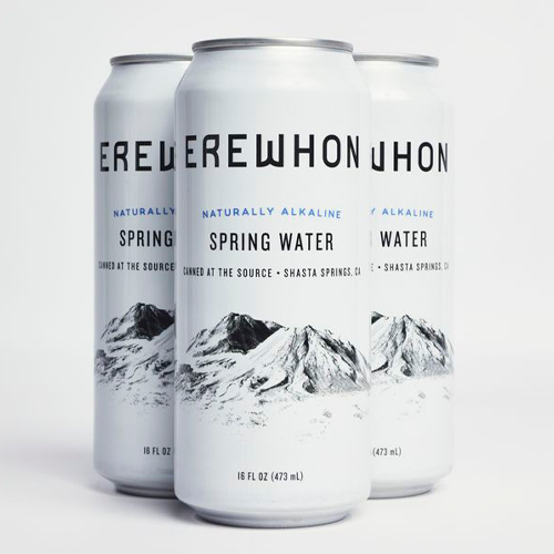 Limited-edition water bottle packaging supporting environmental initiatives