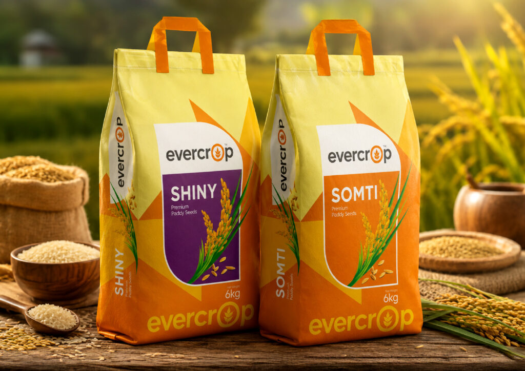 Food packaging design highlighting quality wheat products and brand identity.