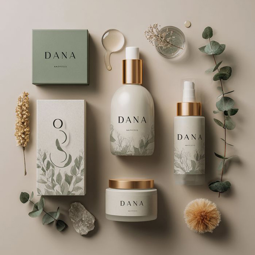 Cosmetic packaging trends showcasing minimalist beauty product labels with vibrant colors and premium finishes.