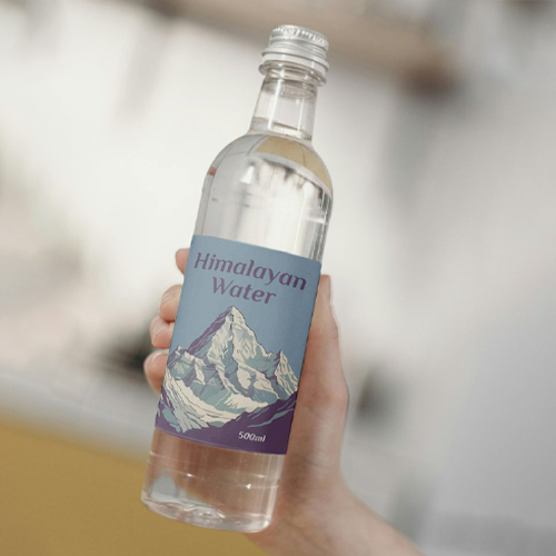 Unique water bottle crafted from reusable glass for eco-conscious brands