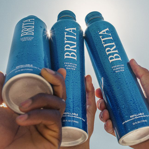 Modern aluminum water bottle packaging designed for eco-conscious consumers