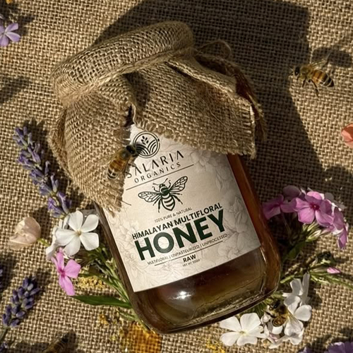 Himalayan Multifloral Honey Jar with wild flowers