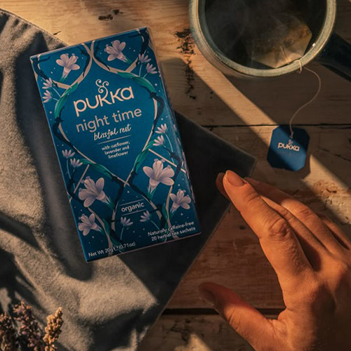 Tea branding inspired by handcrafted aesthetics and artisanal packaging design