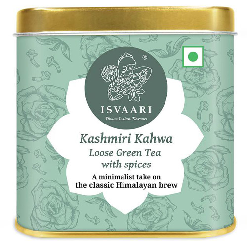 Kashmiri-Kahwa-tea-packaging-featuring-traditional-Kashmiri-design-elements