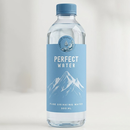 Distinctive mineral water bottle design created to enhance customer experience