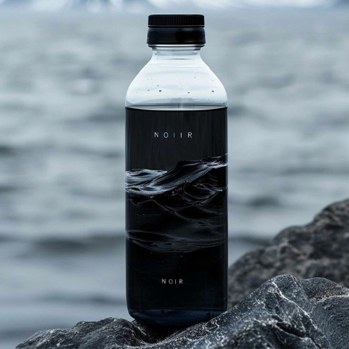 Unique water bottle featuring innovative packaging and functional design elements