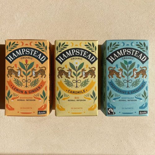 Tea brand identity reflecting sustainability, transparency, and consumer trust