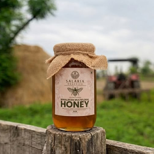 Organic handcrafted honey Jar showcasing in ranch