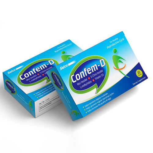 Pharma packaging emphasizing safety, readability, and brand identity.
