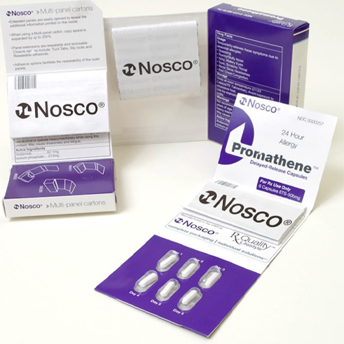 Pharmaceutical packaging designed by a packaging design agency.