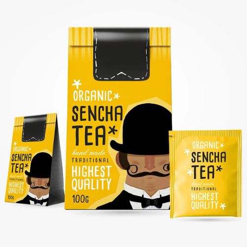 Tea branding concept featuring an elegant logo and cohesive visual identity