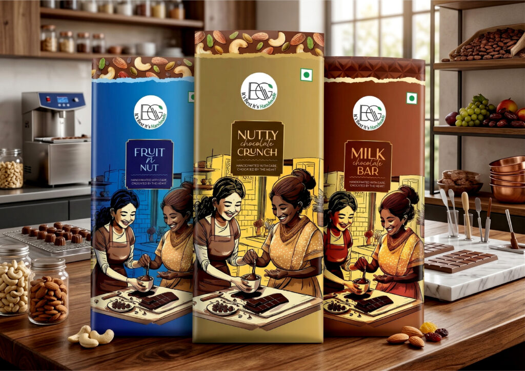 Premium chocolate packaging design created for a modern food brand.