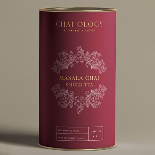 Premium-masala-chai-packaging-featuring-traditional-Indian-design-elements