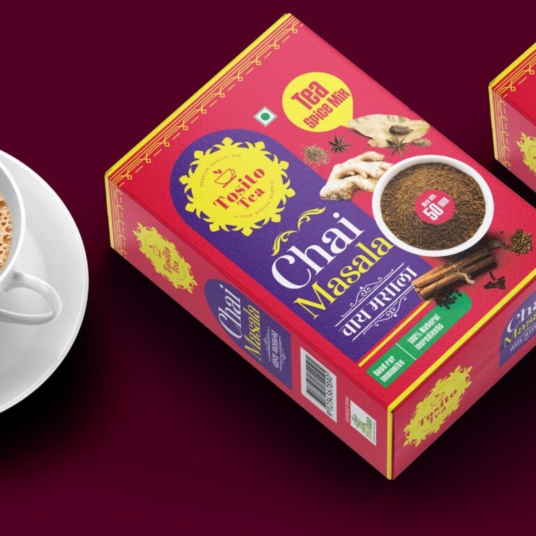 Tea branding through a distinctive logo design that strengthens brand recognition