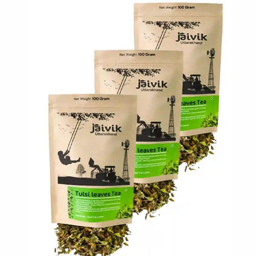 Organic Tulsi tea packaging designed to strengthen premium brand appeal