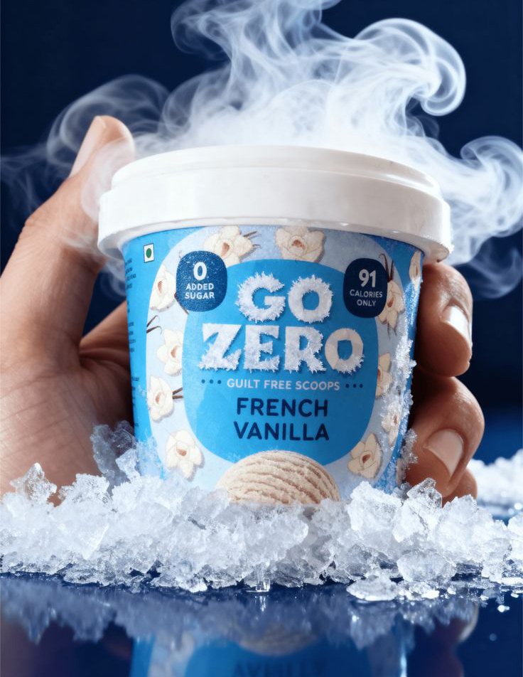 Attractive packaging design for frozen desserts