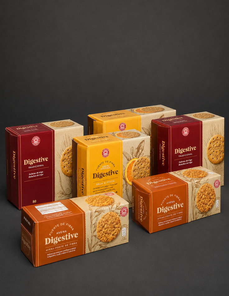Biscuit packaging design for FMCG products