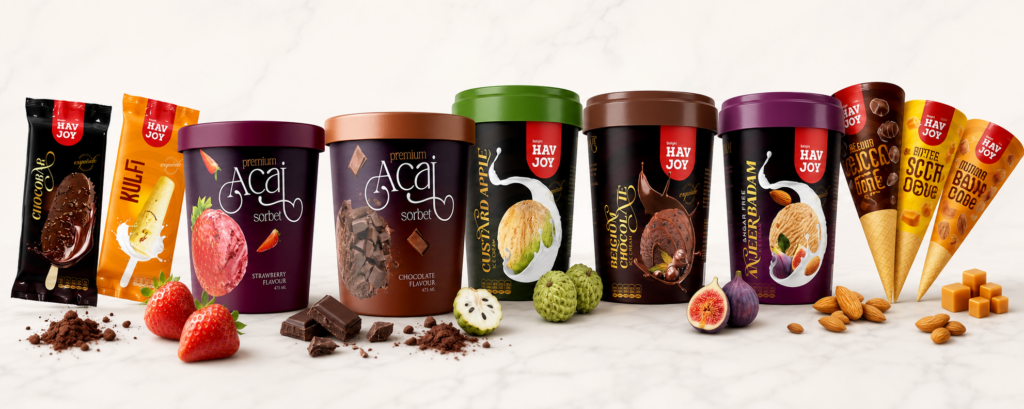 Ice cream packaging and branding designed by Expandbuzz