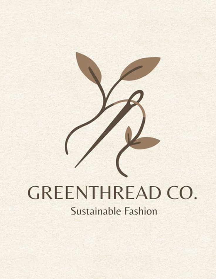 Clothing company branding with modern logo design