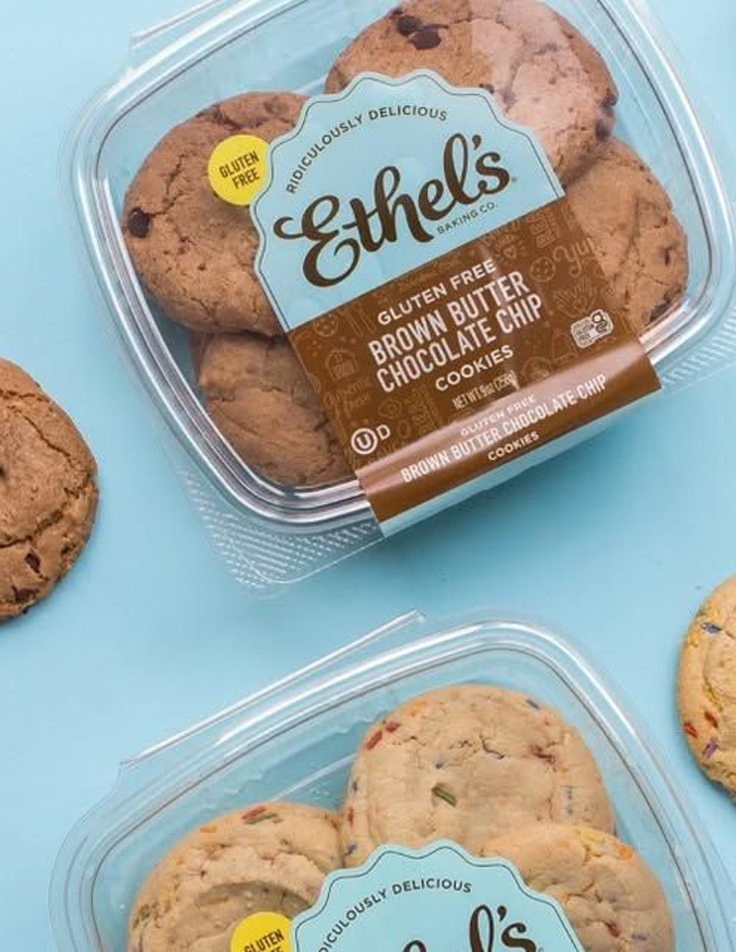 Cookie packaging design for gourmet cookies