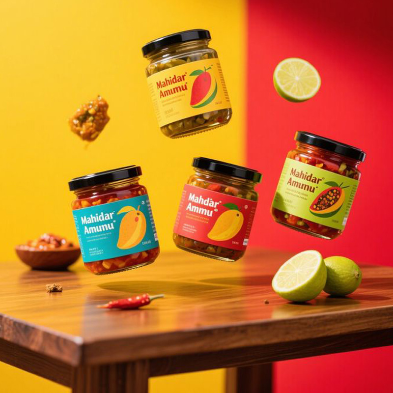 Creative packaging design for sauces and cooking essentials
