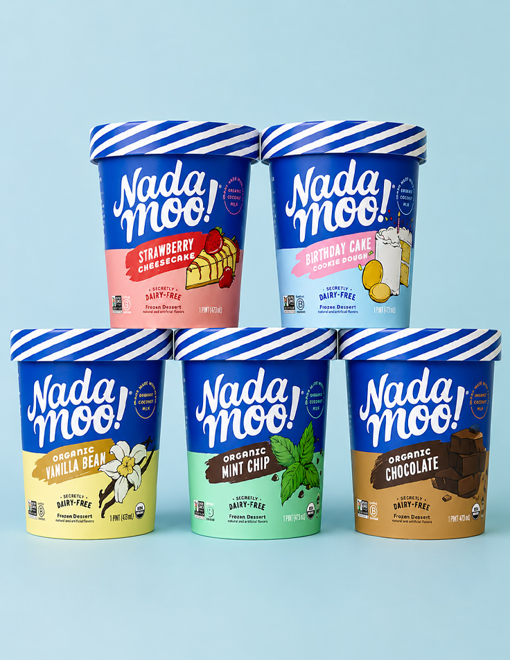 Custom ice cream tub for gourmet ice cream