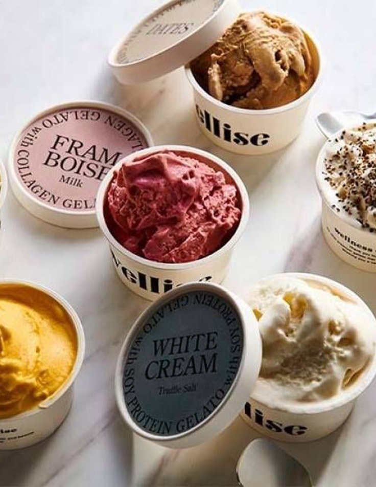 Custom packaging artwork for frozen desserts