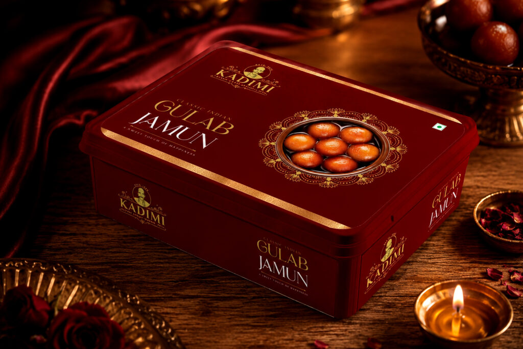 Decorative mithai box design for festive gift packaging