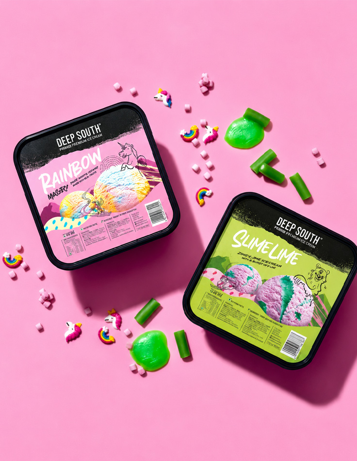 Family-size ice cream tub packaging